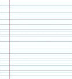 college ruled lined paper