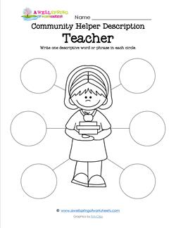 Community Helper Description - Teacher