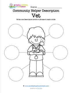 Community Helper Description - Vet