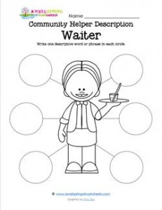 Community Helper Description - Waiter