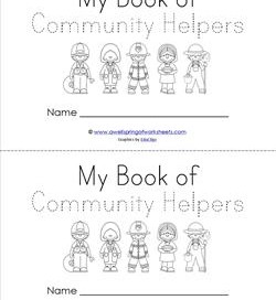 Community Helpers Book - Trace the Words