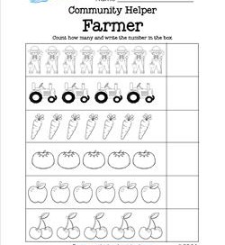 Community Helpers Count How Many - Farmers