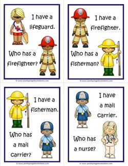 Community Helpers I Have Who Has - Page 3 of 6
