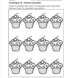 Count to 10 - Yummy Cupcakes
