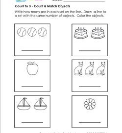 Count to 3 - Count and Match Objects