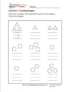 Count to 3 - Counting Shapes