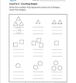 Count to 3 - Counting Shapes