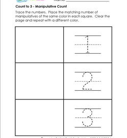 Count to 3 - Manipulative Count