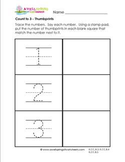 Count to 3 - Thumbprints