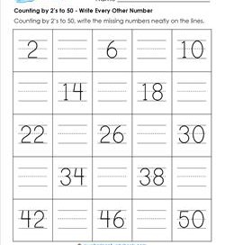 Counting By 2S To 50 - Kindergarten Counting | A Wellspring