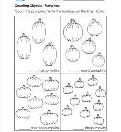 Counting Objects - Pumpkins