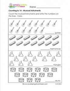 Counting to 14 - Musical Instruments