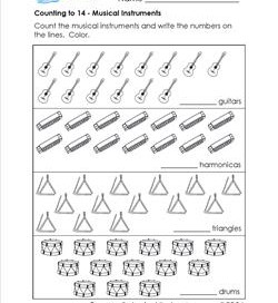 Counting to 14 - Musical Instruments