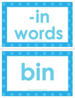cvc word cards -in words