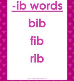 cvc words list -ib words