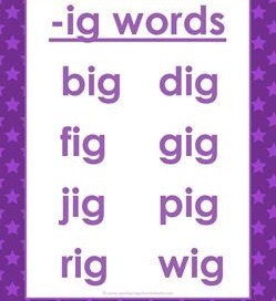 cvc words list -ig words