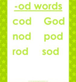 cvc words list -od words