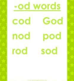 cvc words list -od words