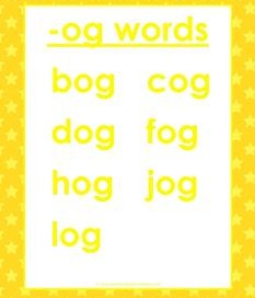 cvc words list -og words