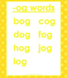 cvc words list -og words
