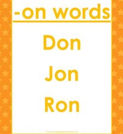 cvc words list -on words