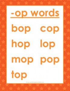 cvc words list -op words