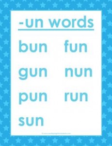 cvc words list -un words