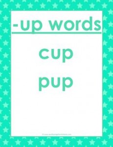 cvc words list -up words