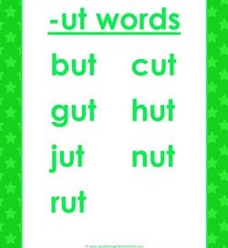 cvc words list -ut words