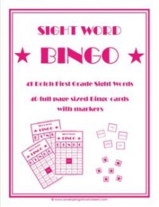 dolch sight word bingo - first grade