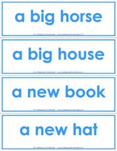 dolch sight word flash cards - phrases - color