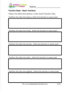 fractions strip basic fractions