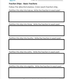 fractions strip basic fractions