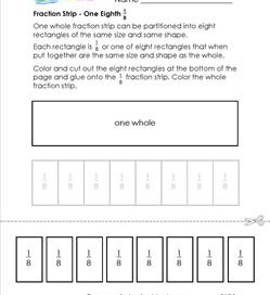 fraction strip one eighth