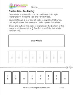 fraction strip one eighth