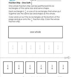 fraction strip one sixth