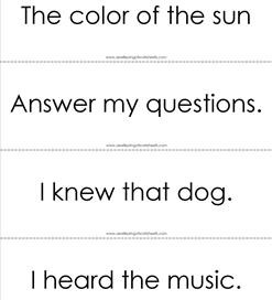 fry phrases flash cards - the fourth 100 - black and white
