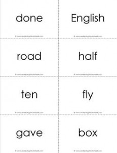 fry word flash cards - the fifth 100 - black and white