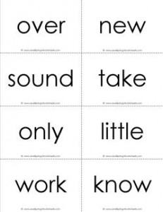fry word flash cards - the second 100 - black and white