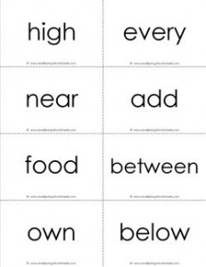 fry word flash cards - the third 100 - black and white