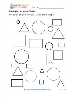 identifying shapes - circles