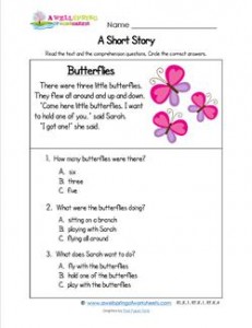 Kindergarten Short Stories - Butterflies