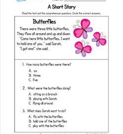 Kindergarten Short Stories - Butterflies