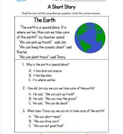 Kindergarten Short Stories - The Earth