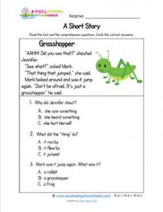 Kindergarten Short Stories - Grasshopper