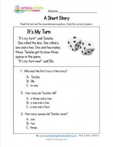 Kindergarten Short Stories - It's My Turn