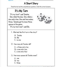 Kindergarten Short Stories - It's My Turn