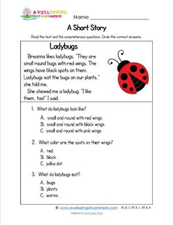 kindergarten short stories ladybug - Stories For Kindergarten