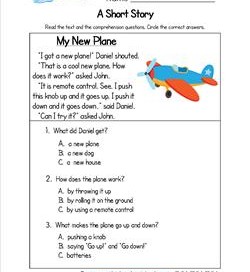 Kindergarten Short Stories - My New Plane