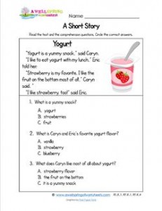 Kindergarten Short Stories - Yogurt